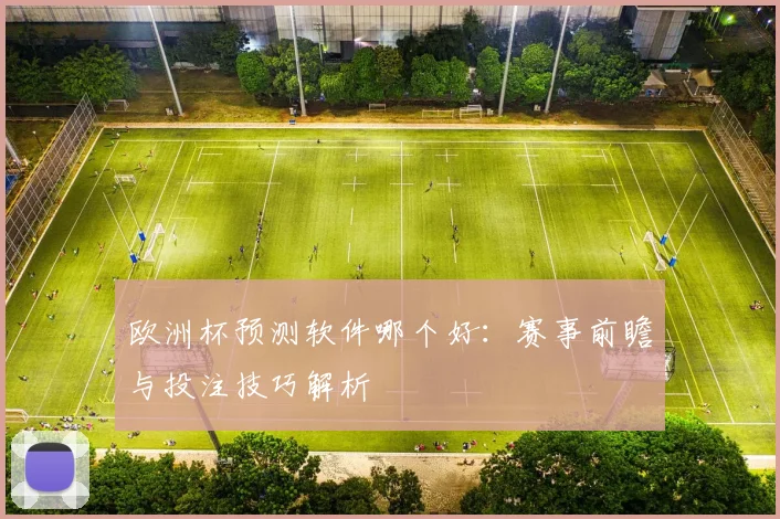 欧洲杯预测软件哪个好:赛事前瞻与投注技巧解析